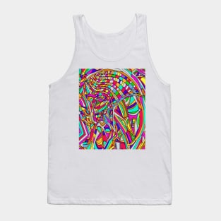 Abstract Flowers Tank Top